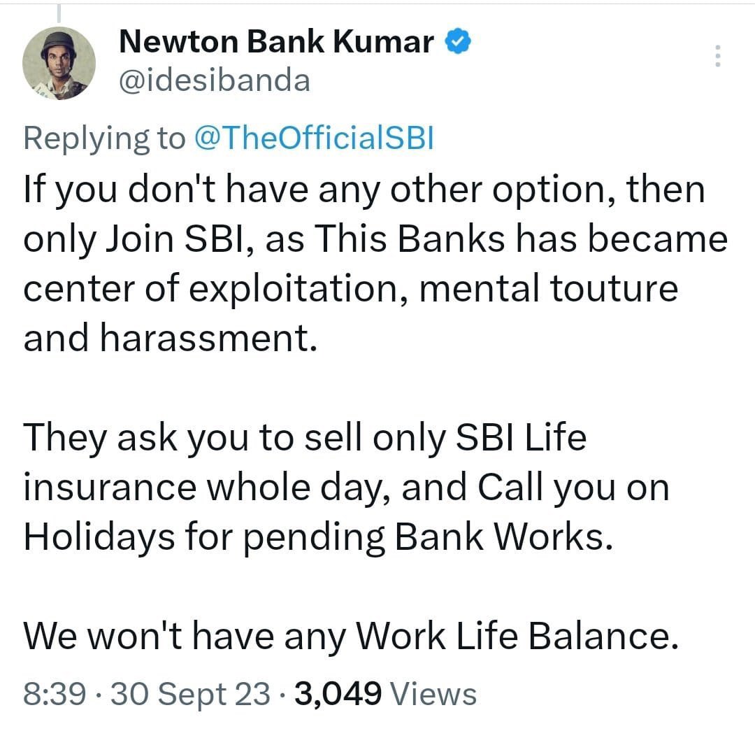 dalipdhaka's tweet photo. To support @idesibanda

I changed my DP and Name on @x to Newton Bank Kumar 

Mai bhi Newton 

#RestoreNewton 

Appeal all bankers to do the same 

@TheOfficialSBI challenged every banker, and we will teach them a good lesson https://t.co/cO1QJJGUJf