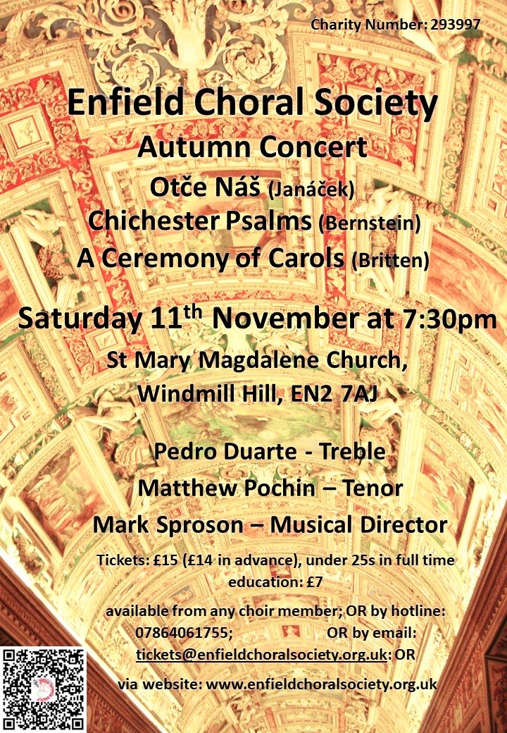 Wow! A rare opportunity to hear these fantastic works together in their intended language 👇 Come and enjoy! @EnfieldDispatch @EnjoyEnfield @StMarysEnfield @wavingtomyself