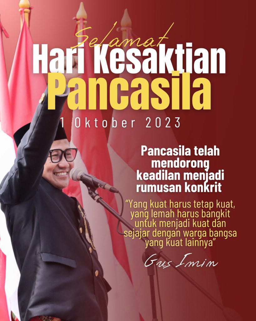 #PaslonPancasila
#AniesMuhaimin2024
Pancasila, Visioner, Komunikatif, Berwawasan luas
<a href="/cakimiNOW/">A Muhaimin Iskandar</a> 
<a href="/DPP_PKB/">DPP PKB</a>