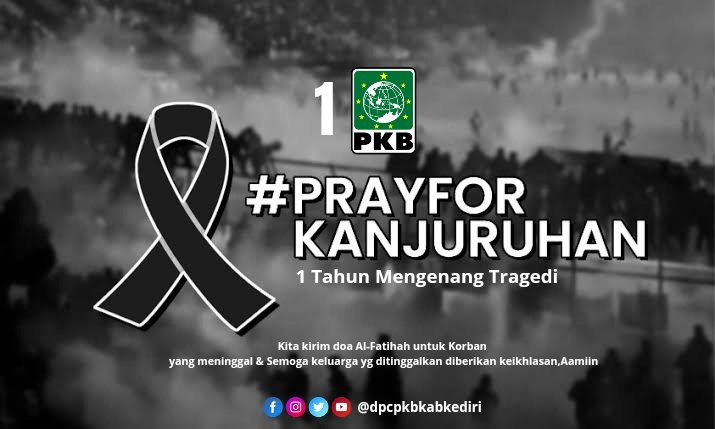 dpcpkbkabkediri's tweet photo. 1 Oktober 2022 - 1 Oktober 2023
Al-Fatihah untuk para korban yg meninggal 🥀 Rasa Kemanusian Lebih Penting dari Sepak Bola. https://t.co/KquHuYEiJV