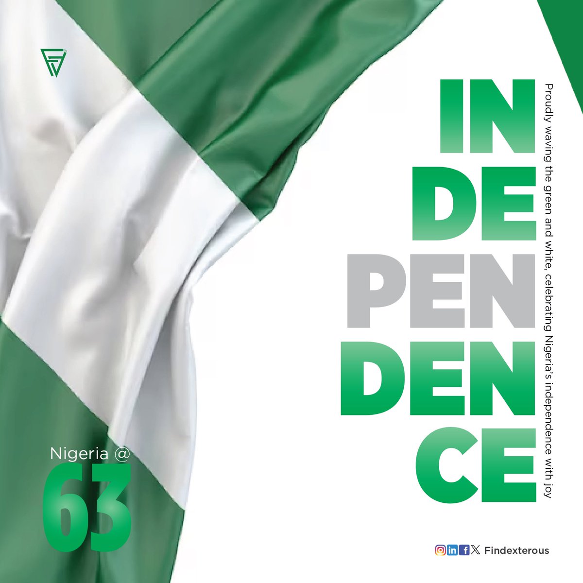 Happy Independence Day, from all of us at Findexterous.#independence 

#nigeria #october1st #findexterous