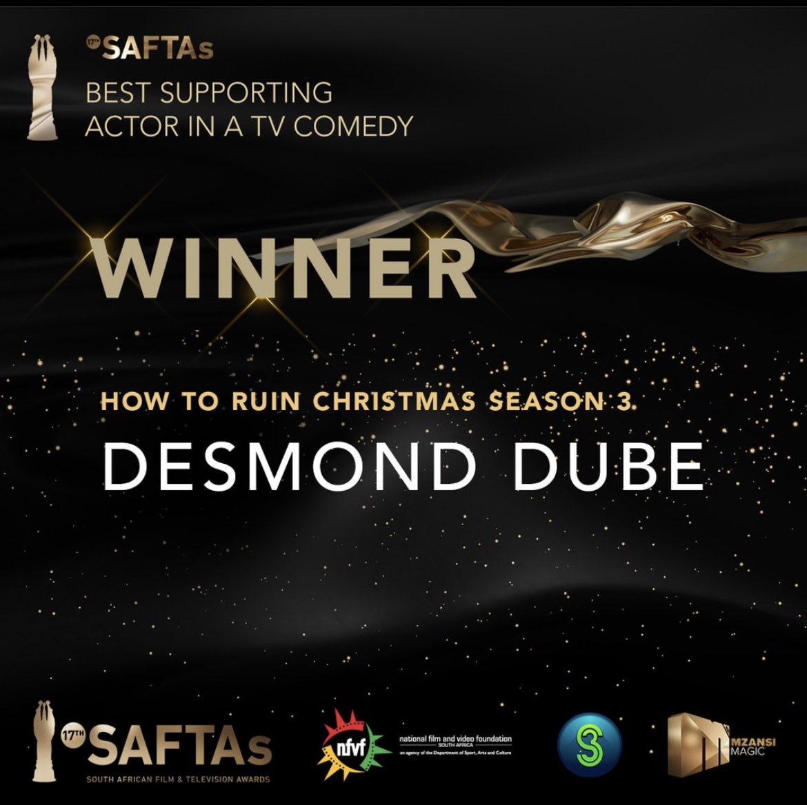 Burntoniontv's tweet photo. Bunch of winners. Thank you to the @saftassa and @nfvfsa.
It really takes a village. Thank you to everyone that cooked with us in our kitchen. Your talents are appreciated.
Congratulations to all the nominees and all the winners.
#HowtoRuinChristmas #RedemptionBET https://t.co/p2FahzIPL0