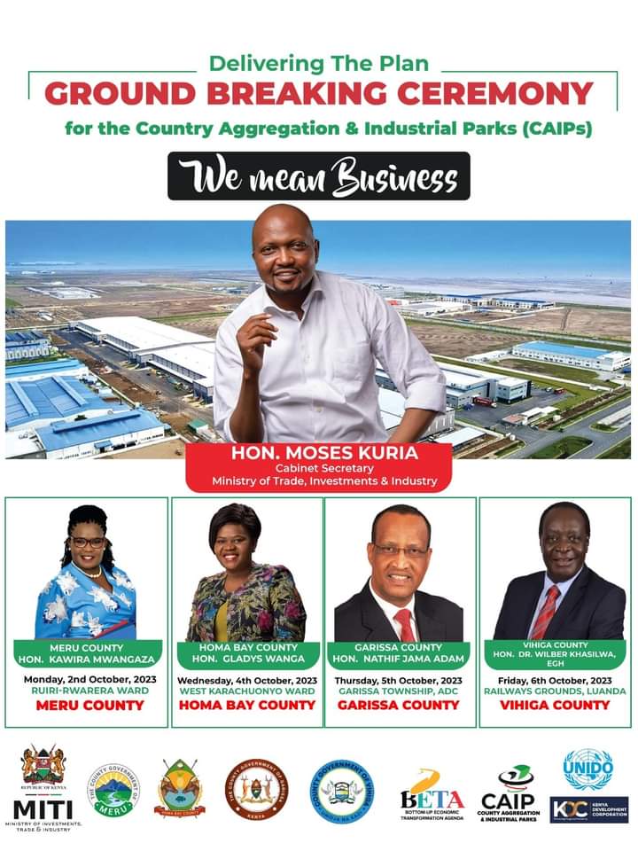 Muthoni_Sonnie1's tweet photo. Kesho CS @HonMoses_Kuria atakuwa Meru County.

Ground breaking ceremony for Meru County Aggregation and Industrial Park.

We mean business. #MITIDelivers #DeliveringThePlan #DeliveringThePromise #EconomicLiberation https://t.co/IeHbx5NetZ