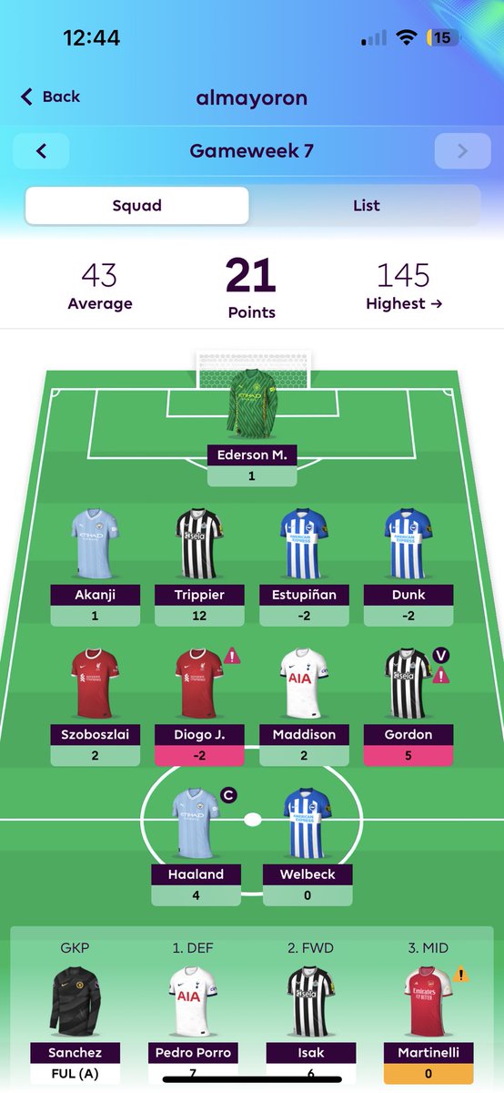 willlemin7's tweet photo. @OfficialFPL Had a stinker wild card incoming https://t.co/C9jeEgjTHV