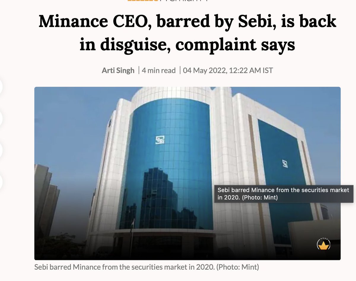 Anshhumansharma's tweet photo. It's baffling how one company can be painted as both the villain and the expert within the same platform. Read this one till the end. 

These are two articles by @livemint about the same company, Hedonova. 

The first article was published on May 2022:

This article  brought some serious concerns about Hedonova to light. It claimed that Hedonova, supposedly run by Anurag Bhatia, who was previously involved in scams and shady deals. It’s said that Bhatia, who has a record of fraudulent activities and barred by SEBI to participate in the market, might be pretending to be Neil Aryan Birla to run this company.

It was reported that Hedonova might be a scheme designed to trick people into giving them money, with false promises and fake identities. Even people who worked there were suspicious because they rarely saw their bosses, and the company made claims about partnerships and associations that other firms denied. Basically, this article suggested that Hedonova and its bosses might be up to no good.

The second Article was published on 10 July 2023 

In a contrasting turn, Livemint then presents Suman Banerjee, Hedonova’s CIO, as a seasoned voice on investments and the financial market. He offers insights, strategies, and forecasts, with no hint of the serious concerns previously detailed about his company. It’s as if the clouds around Hedonova suddenly cleared, making way for the sunshine of financial wisdom. If you look at Suman's photo in the article or his LinkedIn DP, it definitely looks AI generated which sits well with the first article by @livemint . This article definitely looks like a paid coverage but the fact that such a trusted party is dealing with a SEBI convict should raise a lot of questions in the minds of investors and regular followers.