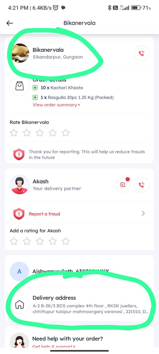 fairyst_1831's tweet photo. Absolutely appalled by @Zomato's terrible management!Ordered a meal for my parents in Varanasi, prepaid, and guess where it got delivered.Gurugram! Despite clear instructions and proof in my order history, they've done nothing to fix it. Unacceptable customer service! #Zomato https://t.co/IOtH9XuIyL