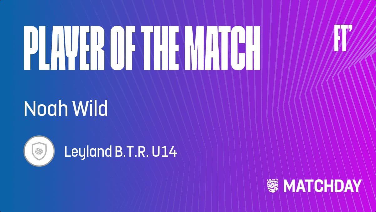 leylandbtrfc's tweet photo. "It's hard to take the 3-1 lose as lads played there best football of the season a solid defence in the second half and making good choices when they had the space well done Noah for man of the match. Well done to all the lads who came"#upthepurples https://t.co/ePpfyqjmCO