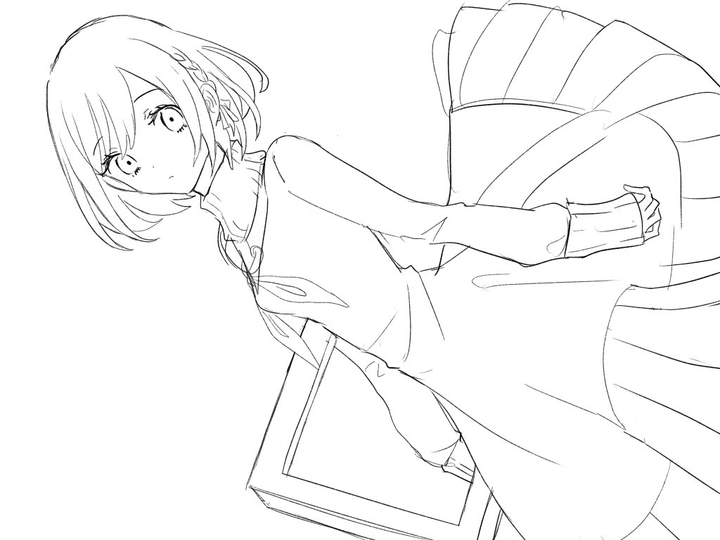 描いてはおるんですよ 完成させる体力ないですけど 