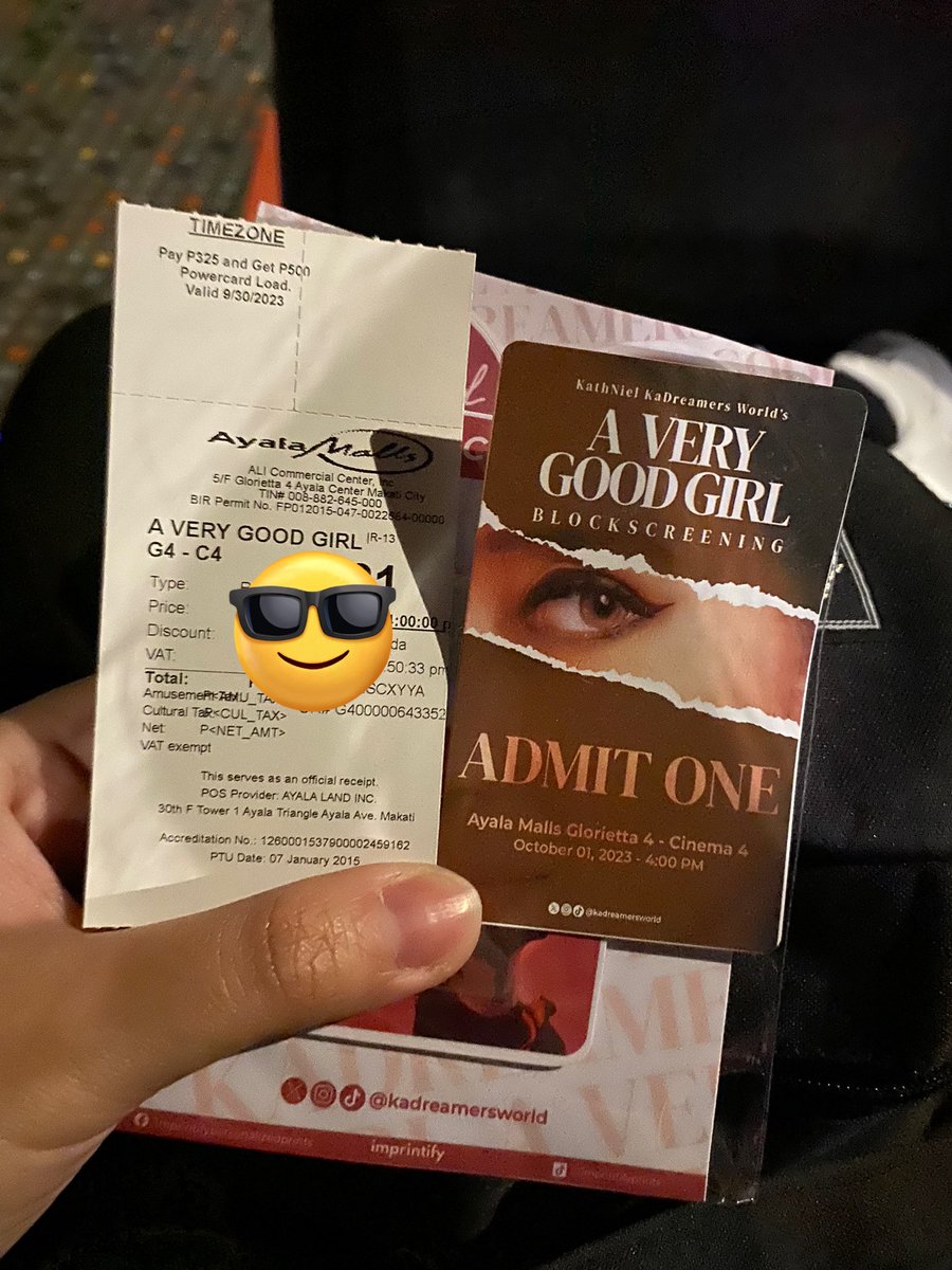 ajeandemesa's tweet photo. Done watching #AVeryGoodGirl ❤️
 @KaDreamersWorld blockscreening @ glorietta 4 😎 https://t.co/QKoIcLdapM