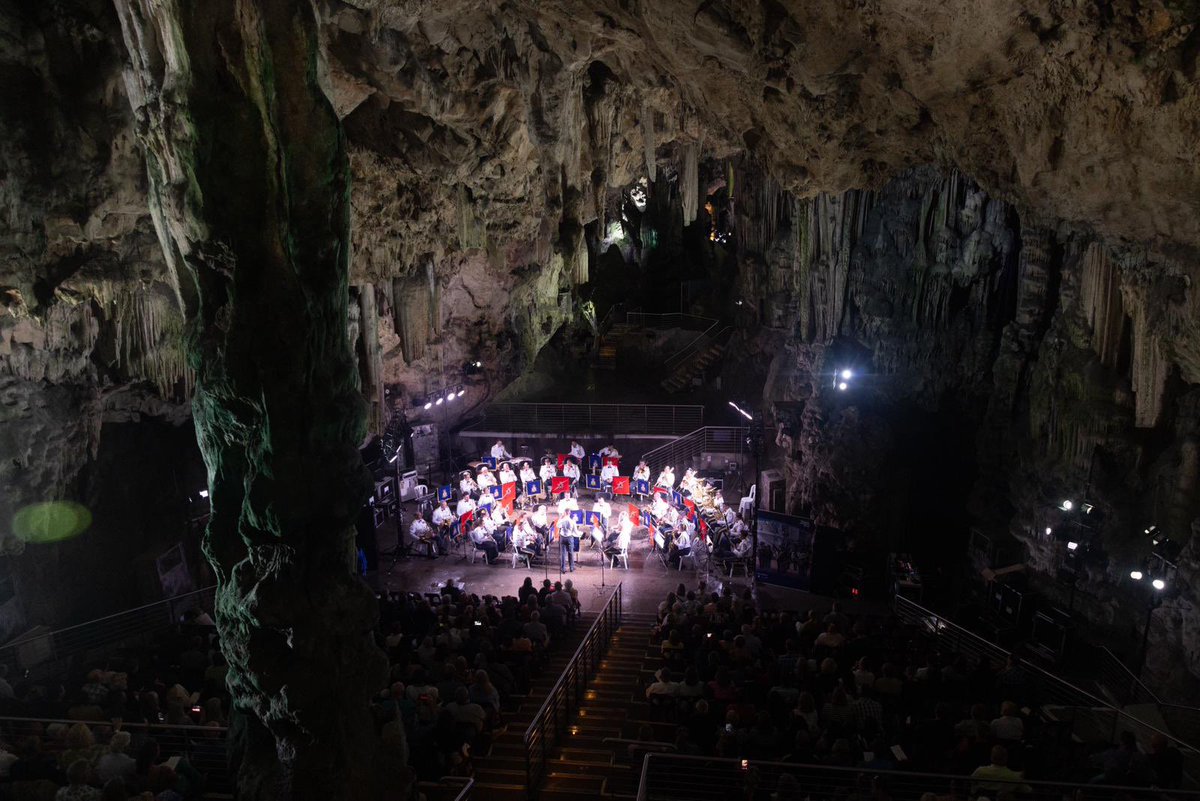 🎶 The Band of the Royal Air Force Regiment brought music aplenty to Gibraltar this weekend. 🥁🎺 Filling St Michael’s Cave on Friday night and spending Saturday morning with you all down at Casemates Square. 👏 What a show it was! ❤️🇬🇮🤍 @UKStratCom @RAFMusic @RAF_Gib