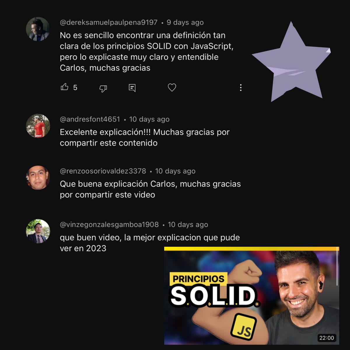 carlosazaustre's tweet image. El mejor vídeo de principios SOLID aplicados a JavaScript.

🎥 youtu.be/6PdAOfsPh48

No lo digo yo 😉👇