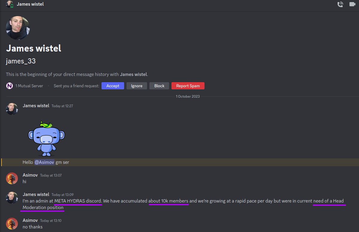 neuraiproject's tweet image. How to prevent hacking of your Discord channel

I'm sure you've all heard of a channel that was stolen by someone who has been deleting messages, spamming and deleting power users

But how do they do it? 

This private is something usual when you are a  administrator in Discord