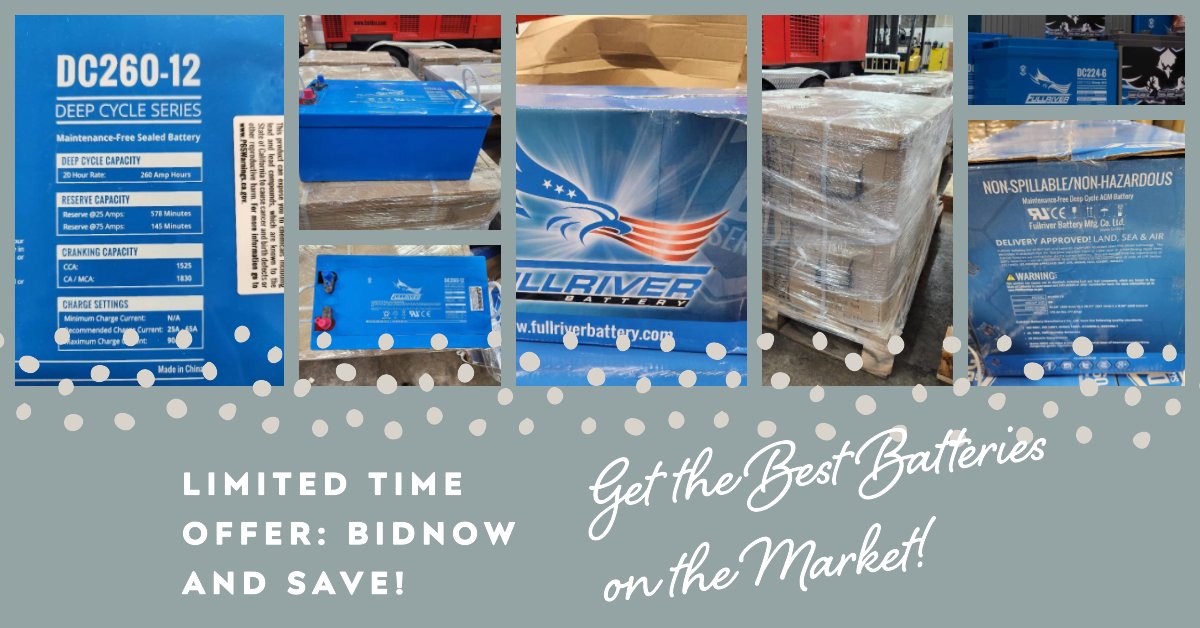 KBIDOnline's tweet image. 🔋 Save Big On Your Power Needs 🔋

ow.ly/5sUk50PQnEp

#battery #power #dcseries #12volt #lot