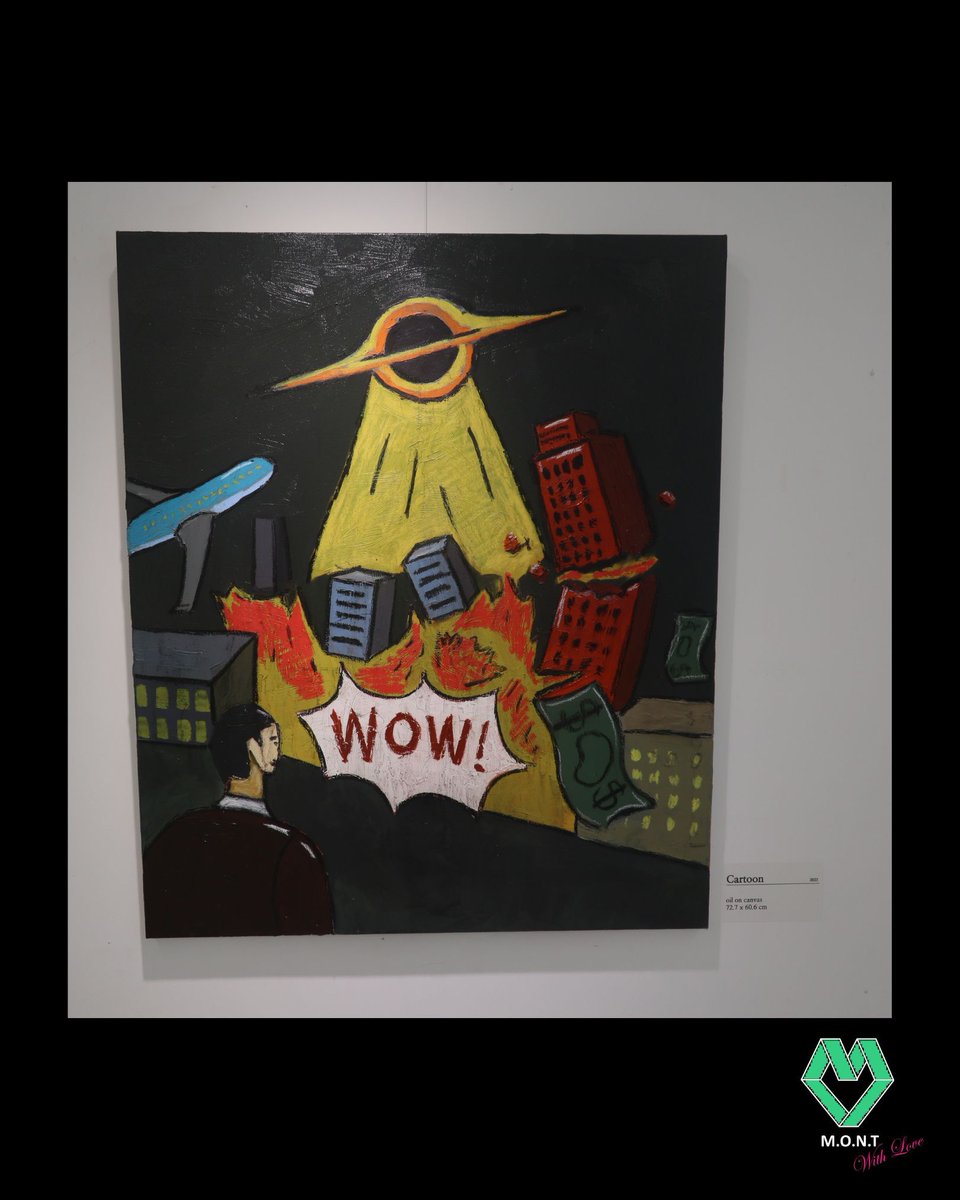 MONT_With_Love's tweet photo. 2023.09.27 @Gallery_de_roda Painting: 11. CARTOON
The in person gallery runs through October 2nd. Find more online: https://t.co/ECSt7hysOk 

#몬트 #로다 #빛새온 #나라찬 #PeakTime
#MONT #Roda #Bitsaeon #Narachan #kpopidol #painting #art https://t.co/RChXpMqBU8