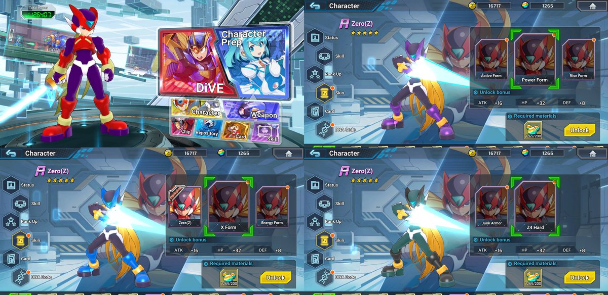 Mega Man X DiVE Offline (Steam) mod that gives 11 new skins to Zero (Z), based on his various forms &amp; appearances from Zero 2 &amp; Zero 4!

nexusmods.com/megamanxdiveof…