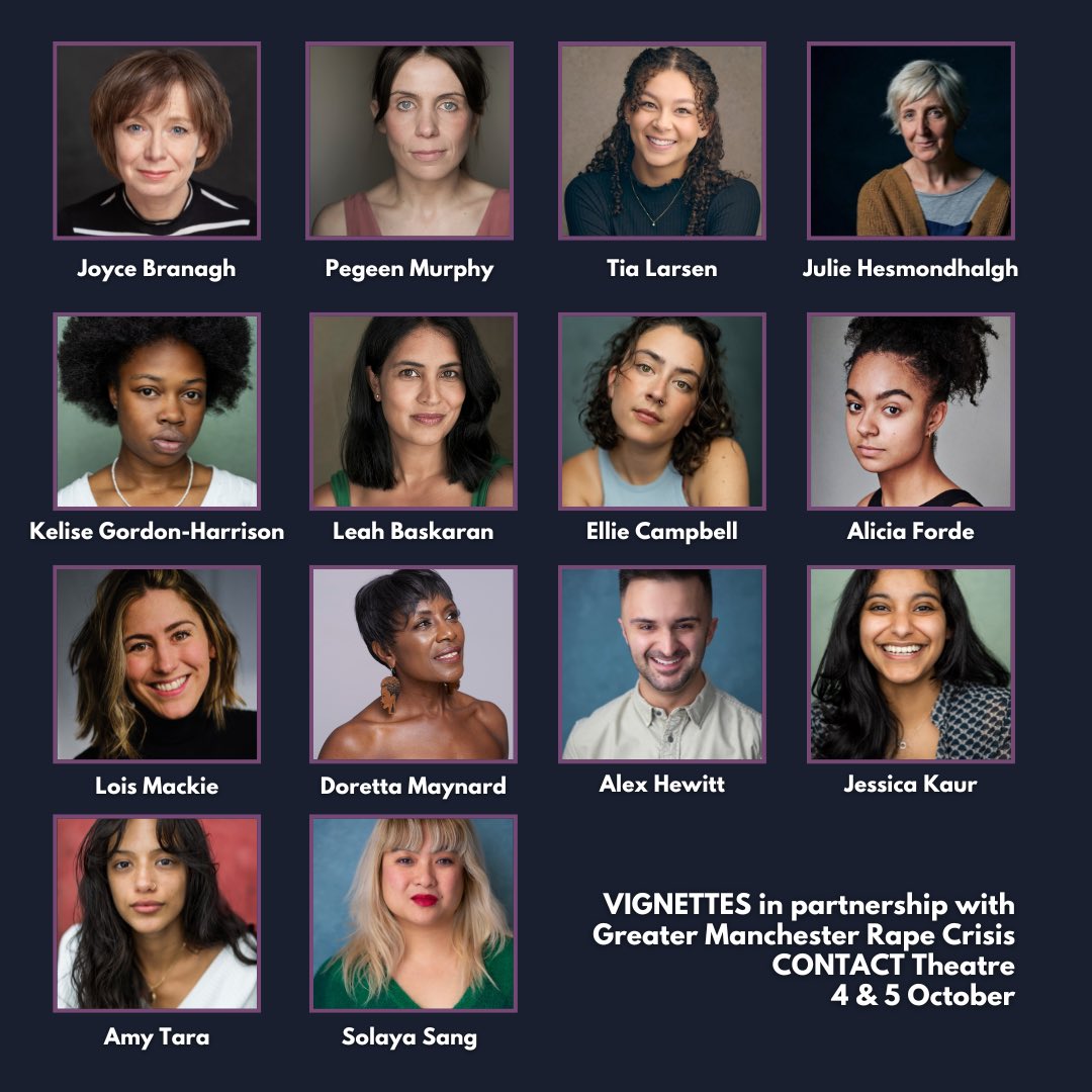 The full phenomenal VIGNETTES ensemble 🔥 

This team (and amazing directors!) are working so hard getting ready for this very special event, honouring the work of Greater Manchester Rape Crisis <a href="/McrRapeCrisis/">GMRC</a> 

And we are nearly sold out 🙌💫

GRATEFUL 💋