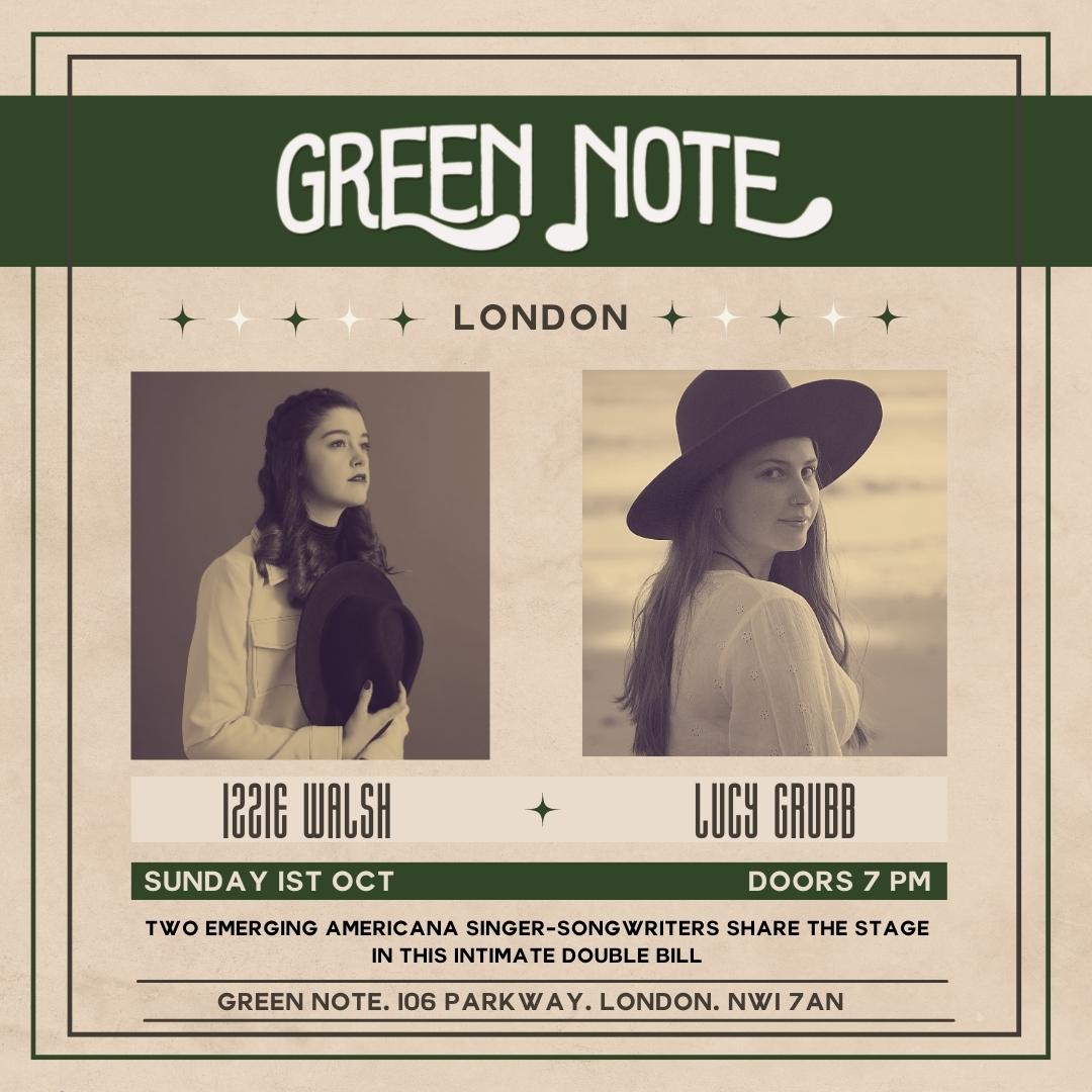 Tonight at the <a href="/GreenNote/">Green Note</a> 💚 Still time to grab your tickets! ticketweb.uk/event/izzie-wa…