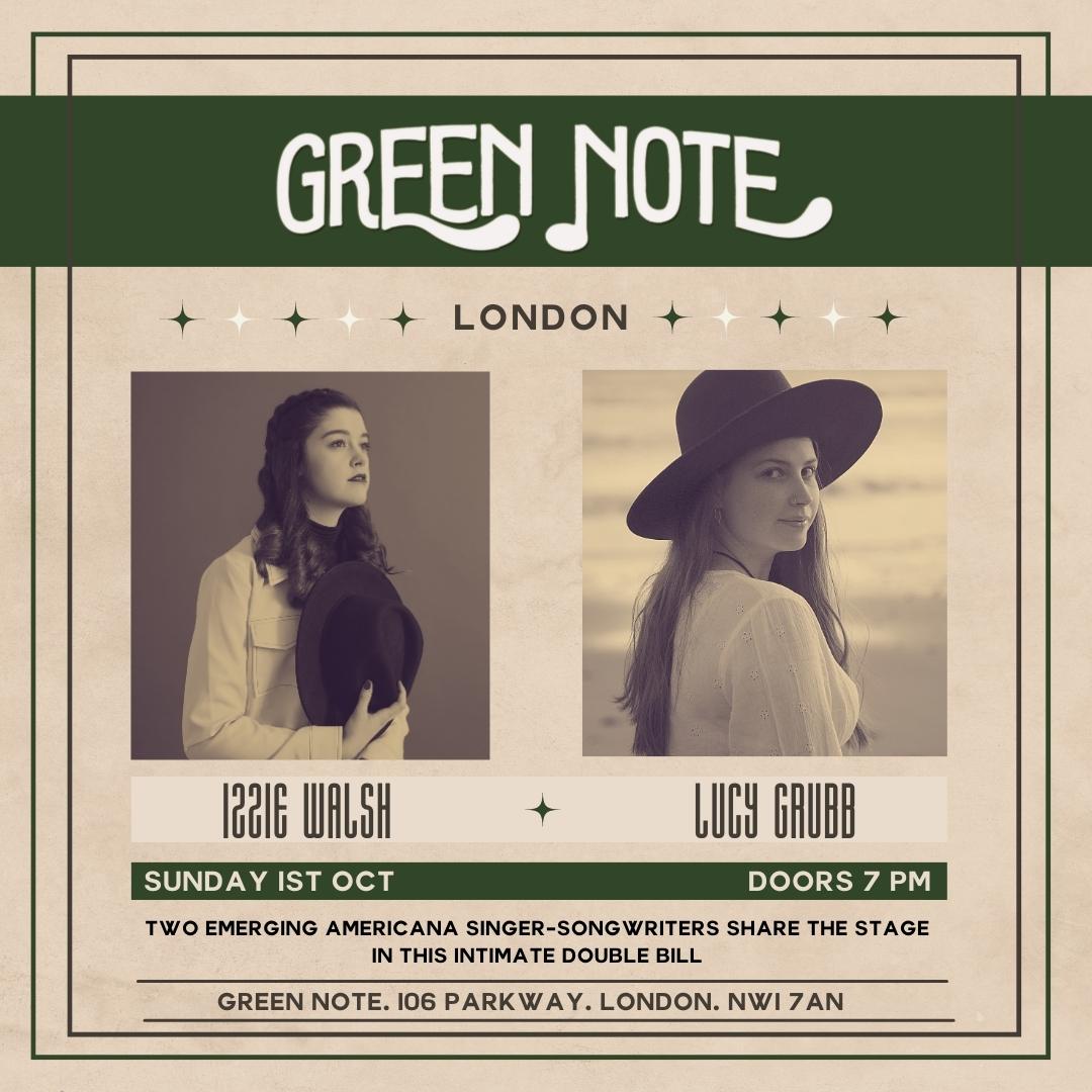 Tonight at the @GreenNote 💚 Still time to grab your tickets! ticketweb.uk/event/izzie-wa…