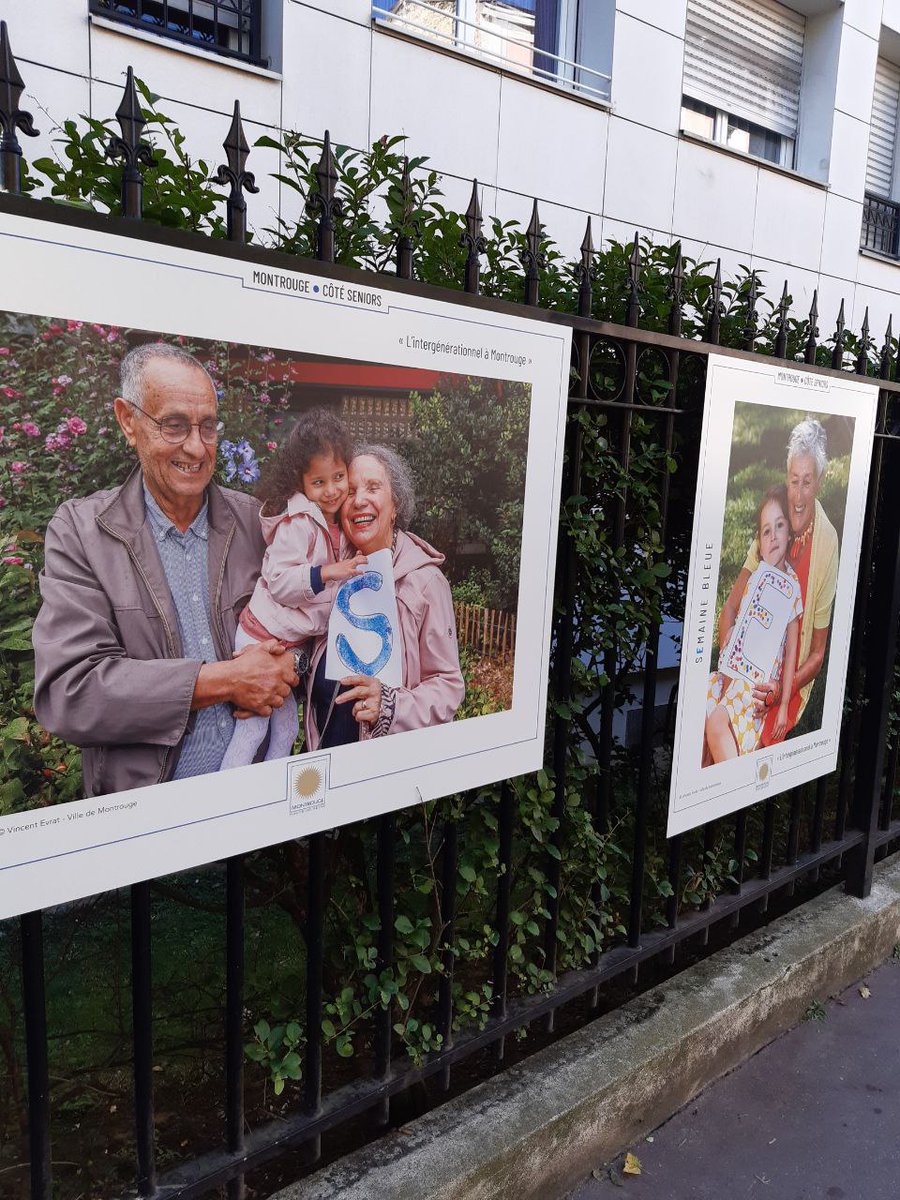 Pour lancer la Semaine Bleue, j'étais rue Louis Rolland à <a href="/Montrouge92/">Ville de Montrouge</a> ce matin pour l'inauguration de l'expo intergénérationnelle : une belle collaboration entre les plus jeunes et les plus âgés ! Le #bienvieillir à l'honneur avec le #biengrandir !