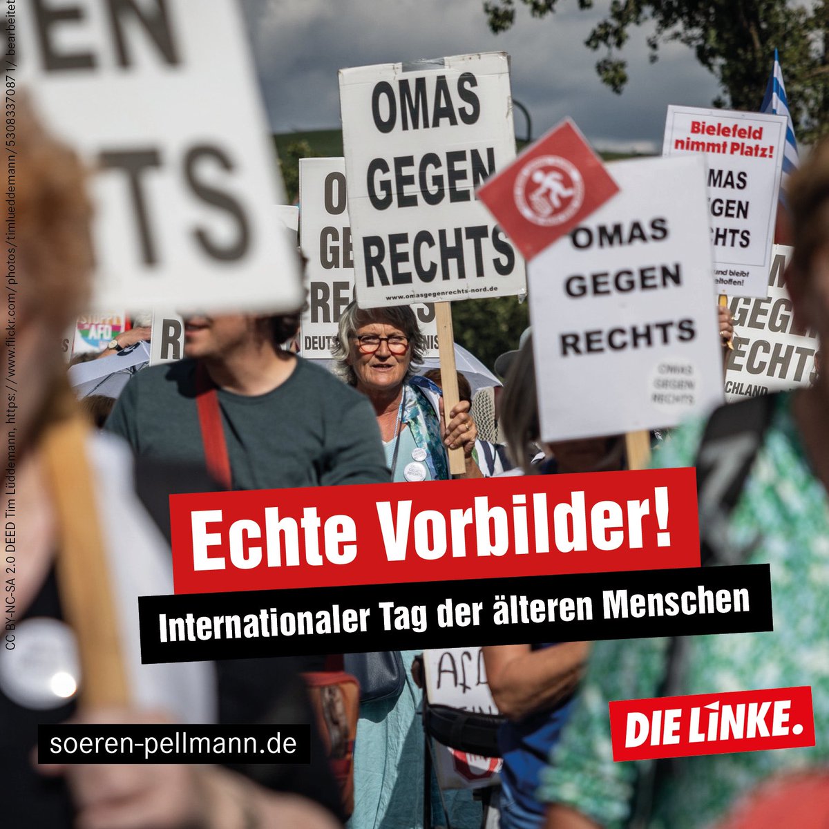 Der Internationale #Tag der älteren Menschen soll #Respekt und #Dankbarkeit für ihre Leistungen zeigen. Ich möchte heute <a href="/OgR_Kunterbunt/">OMAS GEGEN RECHTS - Kunterbunt - 🏳️‍🌈☮</a> Danke sagen! Ihr antifaschistisches Engagement sollte #Vorbild für uns alle sein! #antifaschismus #fckafd #fcknzs #rentner #Senioren