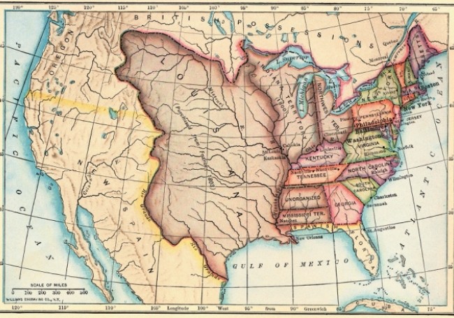 Jean_Vauquelin's tweet photo. 1er octobre 1800
Perdue en 1762, la #Louisiane redevient brièvement française à la suite du traité de San Ildefonso signé entre la France et l'Espagne. En 1803, la France vendra les presque 2.600.000 km² de la Louisiane pour 80 millions de francs français (15 millions de dollars) https://t.co/fPWvC2YLss