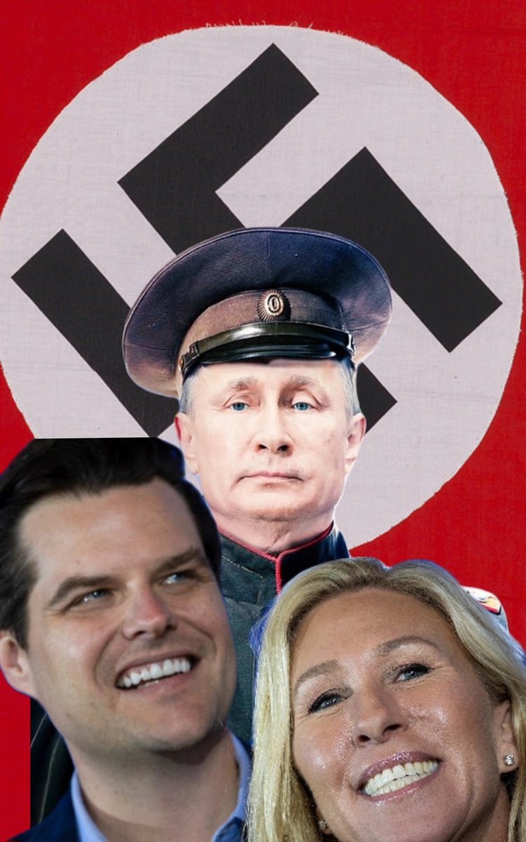SmoothFellaRuss's tweet photo. @mattgaetz @mtgreenee @RepMTG Serving facism together.... what a team!! https://t.co/BlLKo7g75K