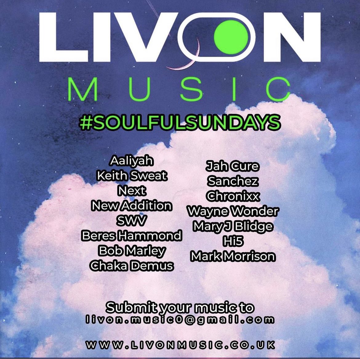 LivonRadio's tweet image. Join us now on Livon Radio #soulfulsundays 
livonmusic.co.uk