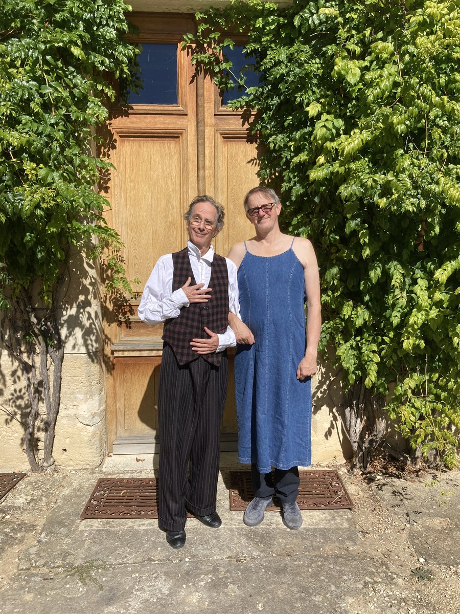 Theatrical bliss… two of the world’s greatest clowns together… David Shiner and Jos Houben creating… together