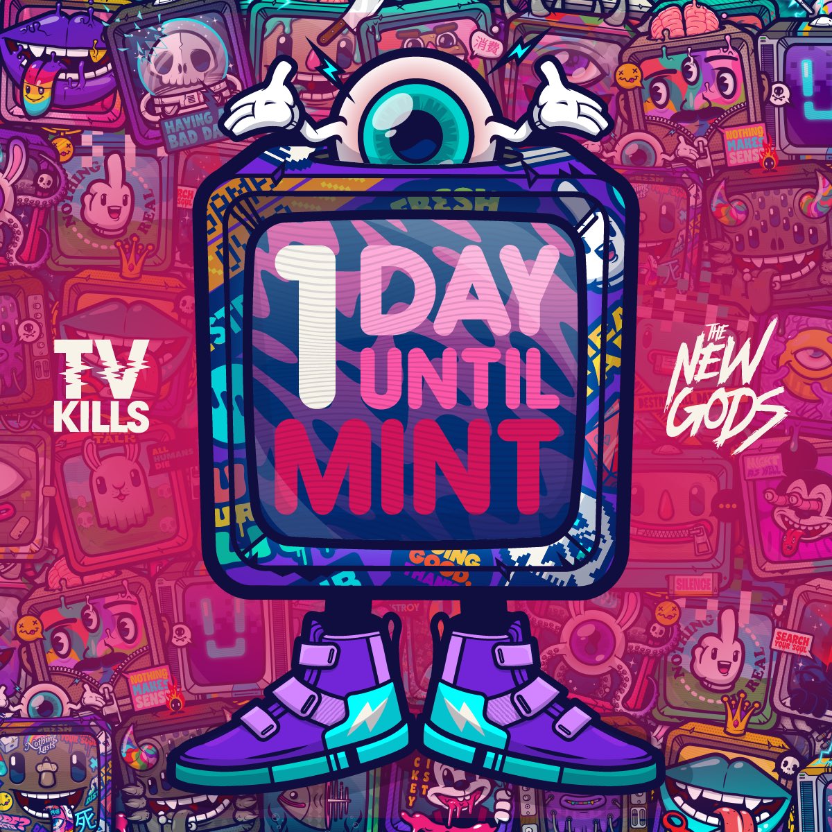 Still 1 day left for our mint! Get ready to mint your TVs with your own desired set of traits. Hold your TVs to enjoy  upcoming perks!

Tag your #CNFT friends, Follow and Retweet to get a chance to win 200ADA 📺

#CNFTCommunity #CNFTs #CNFTCollection #CardanoCommunity