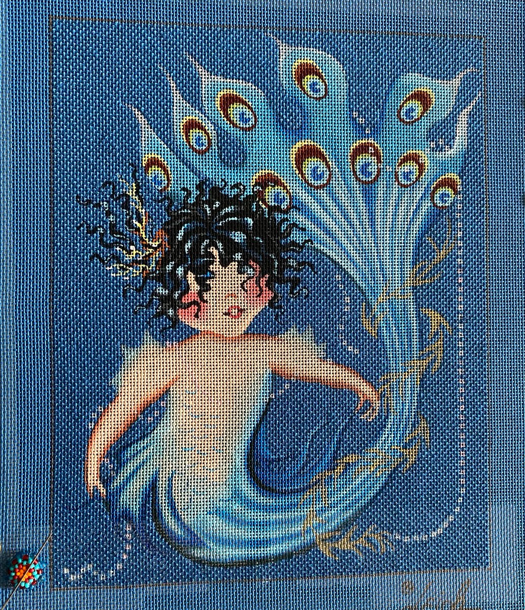blisterstitcher's tweet photo. I've been working on these two Water Babies lately. They were sent to me by one of my regular customers. These canvases were painted by Leigh.
If you have a stash of canvases that you need help stitching, let me know.
#needlepoint #stitchingservice https://t.co/KD7eH5zhQ0