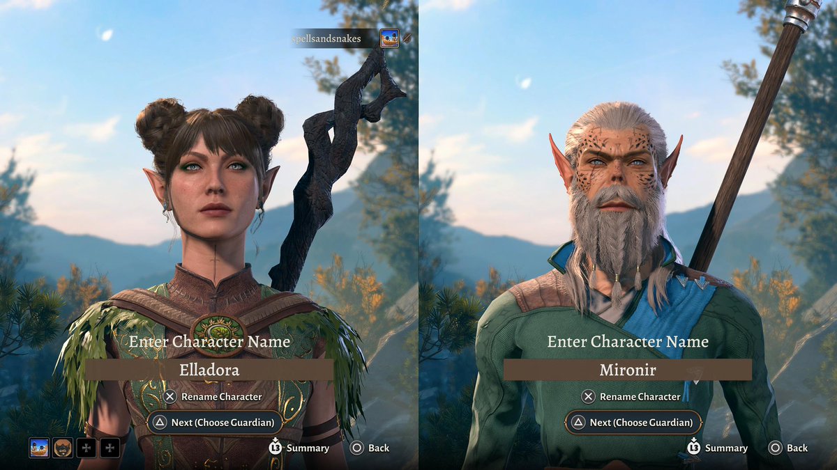 spellsandsnakes's tweet photo. starting Baldur’s Gate 3 in co-op this weekend and yes i did take over an hour on the customisation alone https://t.co/t08J5Tk5e2