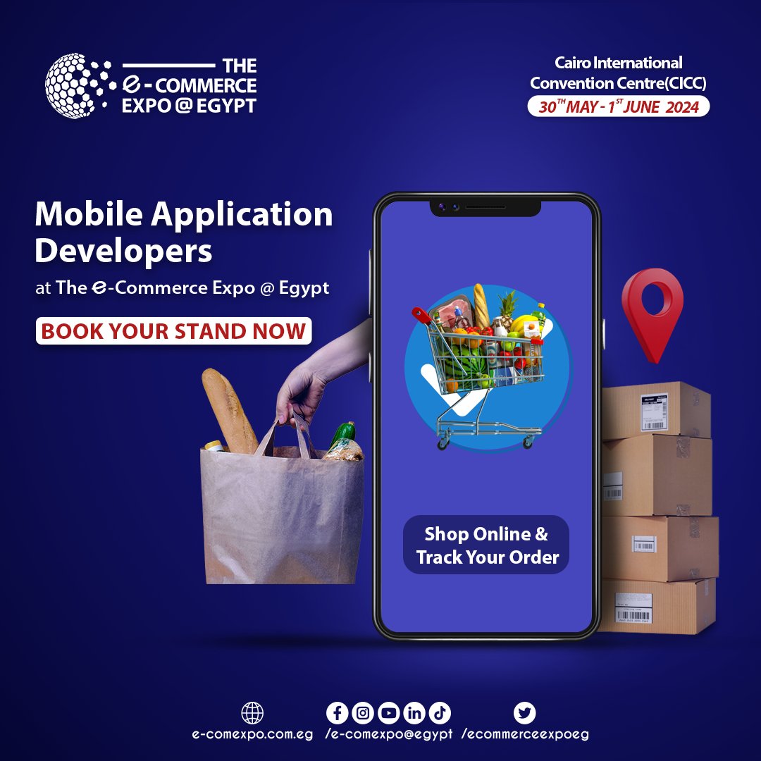 Calling all Mobile Apps Developers, Join The E-commerce Expo Egypt ™ and start offering your smart experiences in mobile apps development helping your audiences transform their ideas into reality and generate leads and revenue digitally.
contact us at:
Dr.marwa@e-comexpo.com.eg