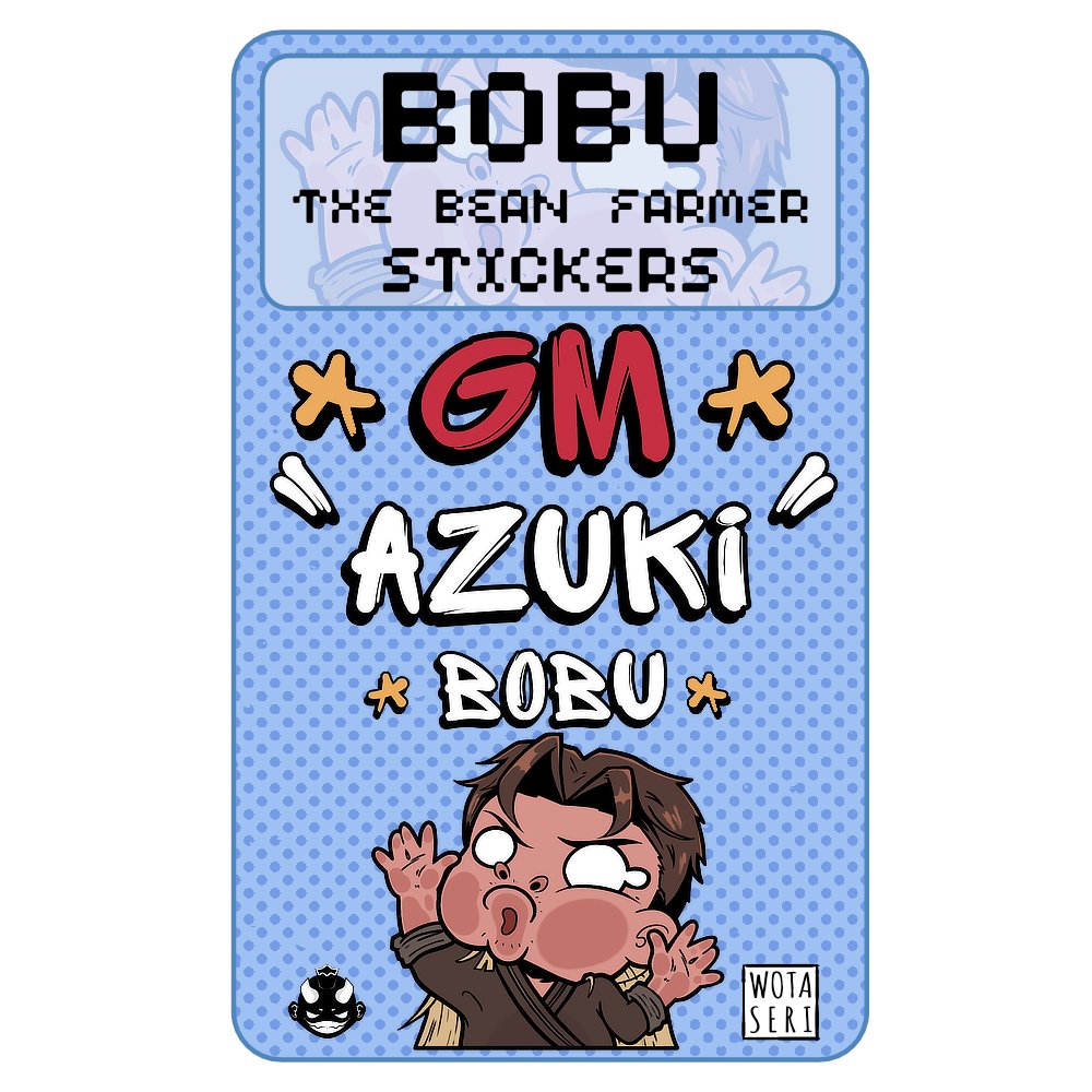 wotaseri's tweet photo. I love Bobu as a character too, so I made a sticker! #BobuStickerContest https://t.co/K2k9gADfJq
