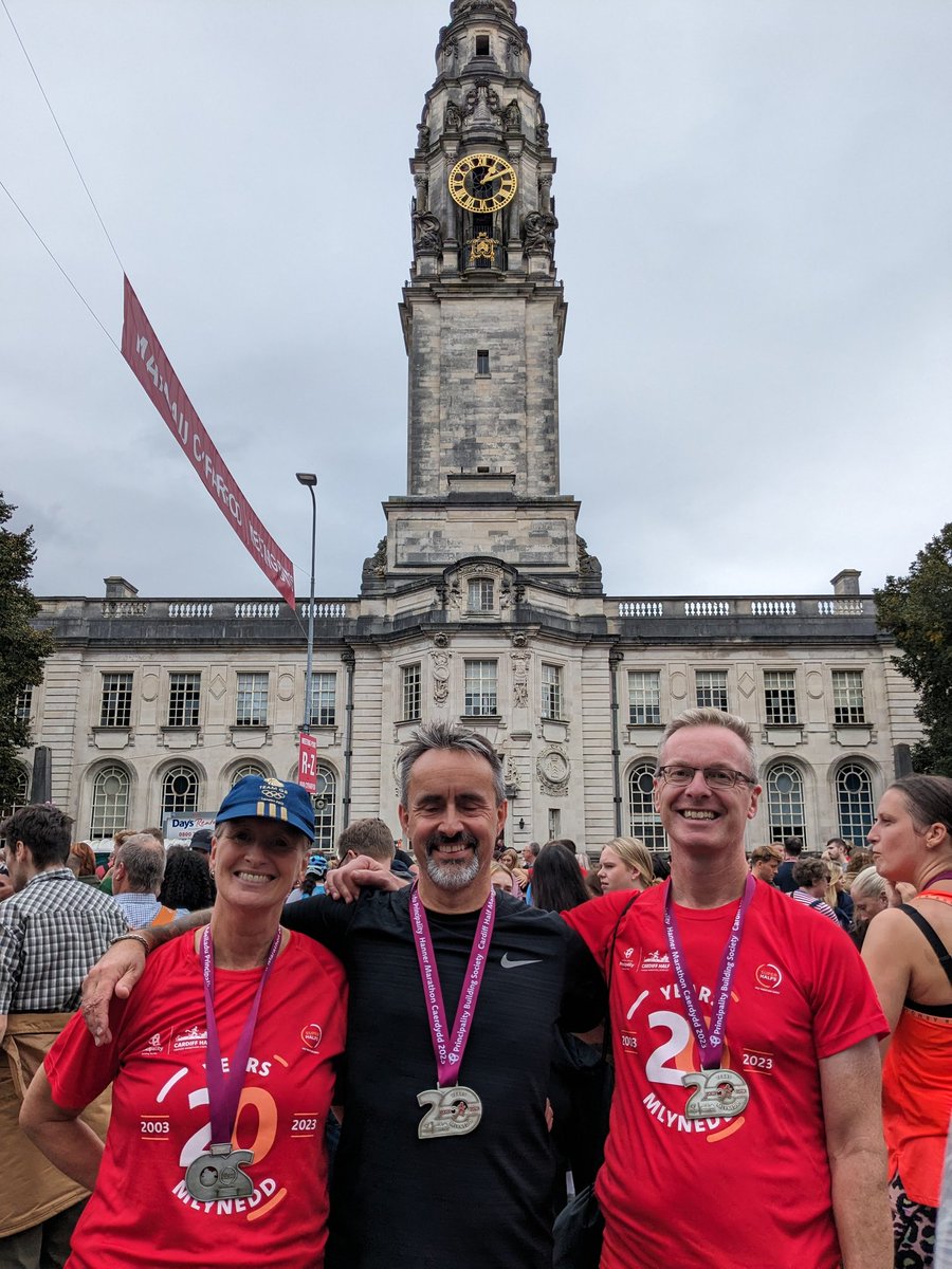 Toby_Driver1's tweet photo. Cardiff half marathon was a blast, &amp; to set off with my sister @RebeccaDriver1. 

Pleased to get PBs in the half &amp; 10 miles. Impressed with so much support from the city which really helped, &amp; to see @chrisstovell &amp; @PenarthKate too 👏👏🎉 https://t.co/TqmGFZfcUn
