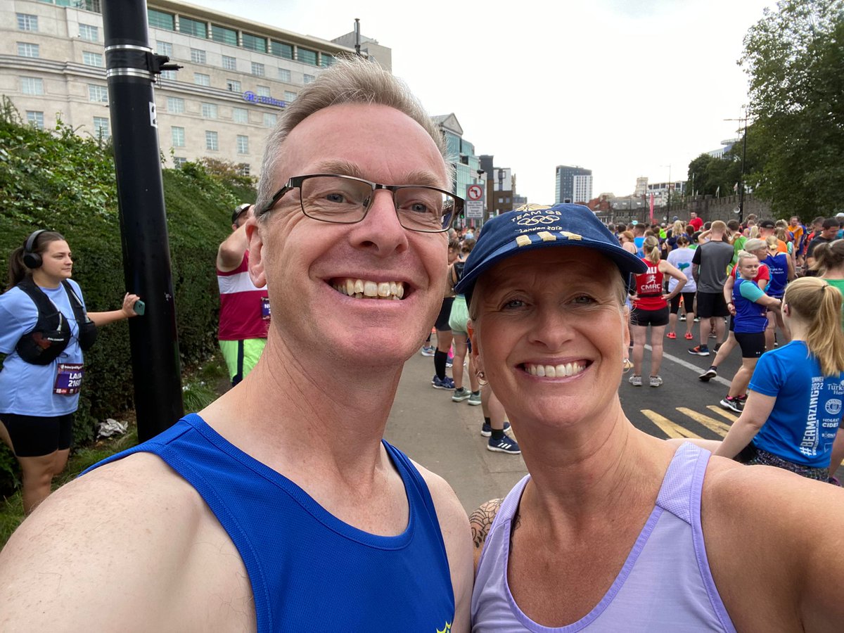 Toby_Driver1's tweet photo. Cardiff half marathon was a blast, &amp; to set off with my sister @RebeccaDriver1. 

Pleased to get PBs in the half &amp; 10 miles. Impressed with so much support from the city which really helped, &amp; to see @chrisstovell &amp; @PenarthKate too 👏👏🎉 https://t.co/TqmGFZfcUn