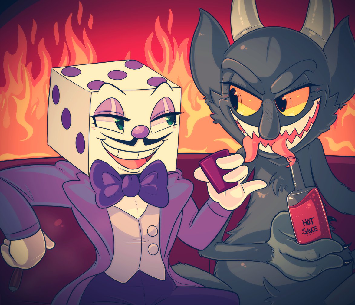 faeriebottle's tweet photo. I didn't have time to do any new anniversary art, so here's some of my older #Cuphead art I enjoyed doing in the past! 👿
#cupheadanniversary 
#renewthecupheadshow https://t.co/vrzeKcfX9u