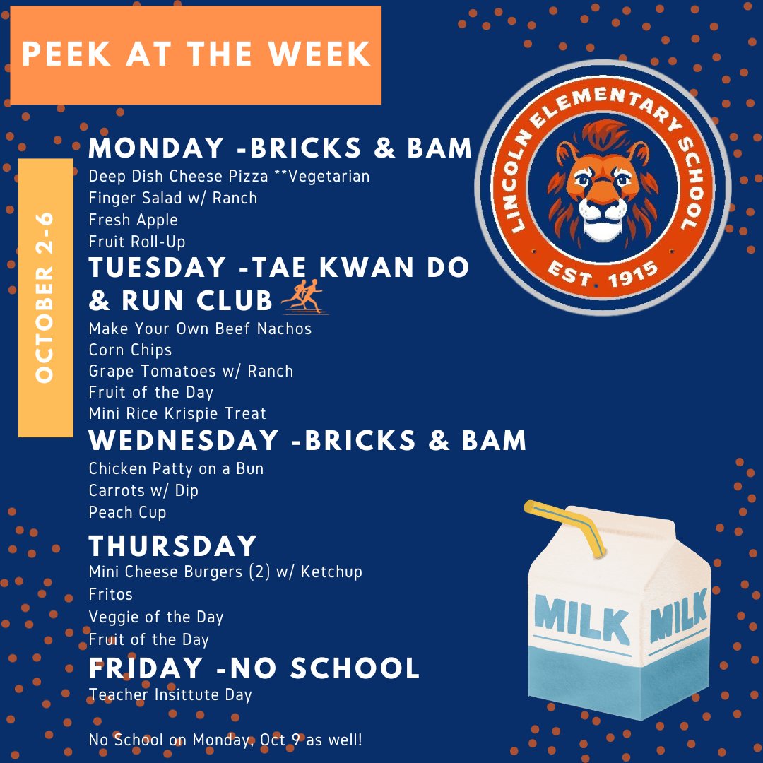 Peek at the Week!