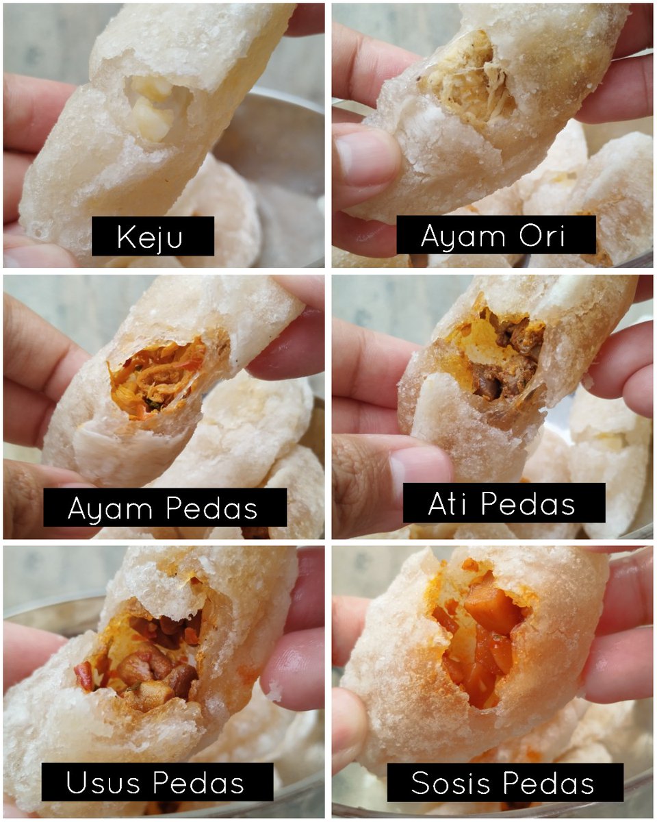 bmo8y's tweet photo. Cireng Endol Surendol juga siap kirim, gais.. 
Ada isi ayam pedas, ayam ori, keju, usus pedas, ati pedas, sosis pedas.

17k/pack isi 10, beli di atas 3 pack boleh 15k/pack nya. Kirim dari Purwokerto. Frozen. Paxel only ya, gais.. 

Tampilan matang:

WA: https://t.co/Ab2OEE1sp6 https://t.co/z7yX31XbFE