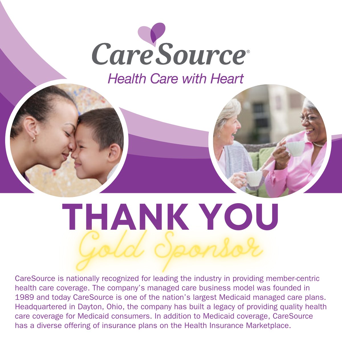 Thank you to Care Source for being a gold sponsor at the Ohio Council’s upcoming 2023 Annual Conference. To learn more about Care Source, please visit: caresource.com