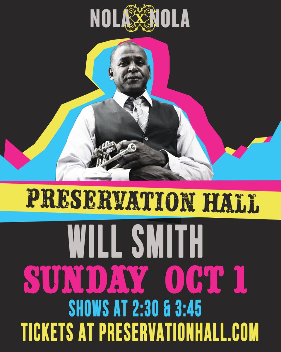Closing out Weekend 1 of NOLAxNOLA at the Hall: Will Smith and The Preservation Hall All-Stars! Tickets at preservationhall.com

#NOLAxNOLA
#visitneworleans
#NOTCF