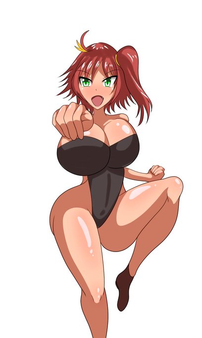 キャラデザとか含めちょっと練習中(炎系・格闘家タイプみたいな感じ) 