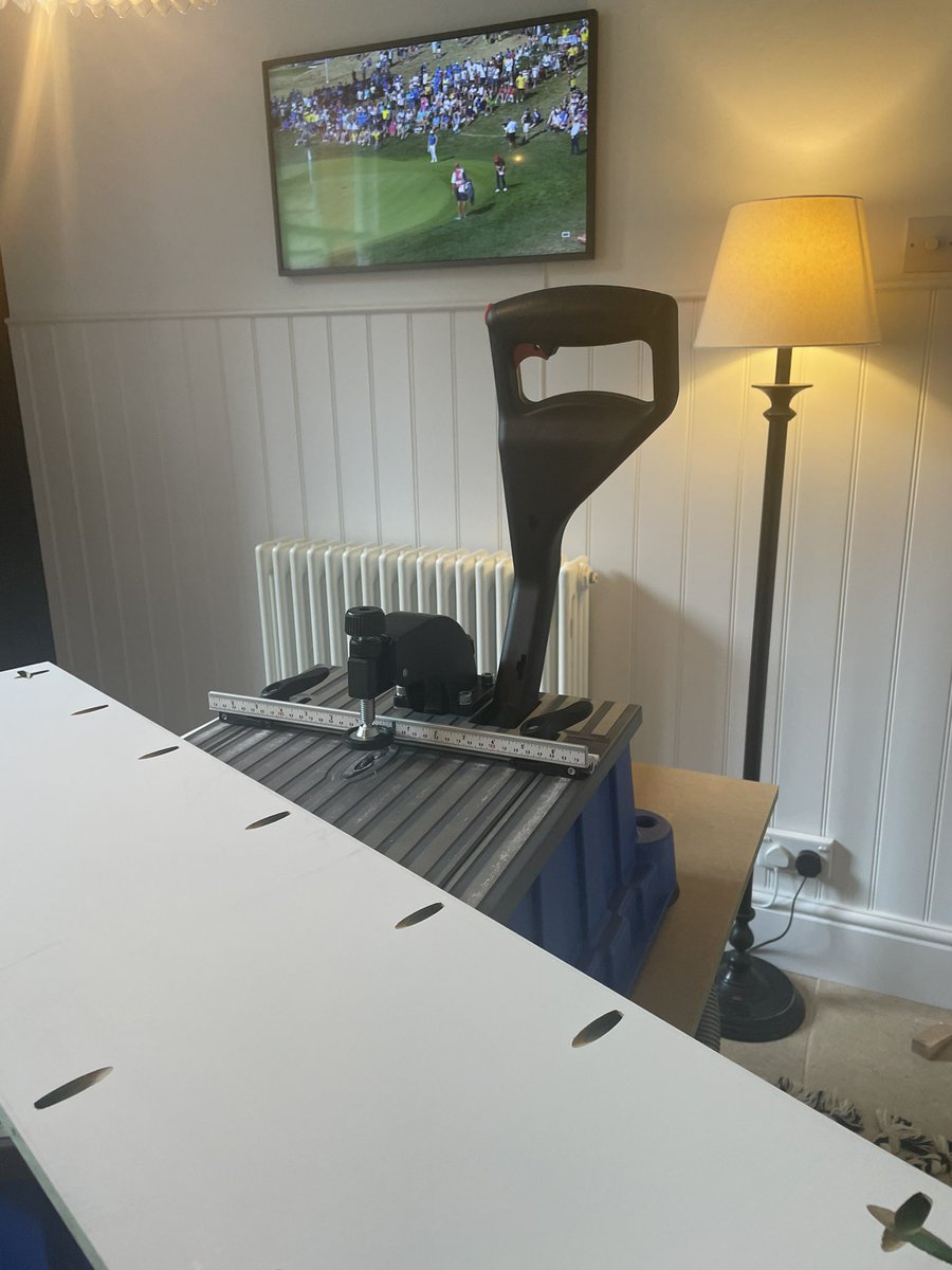 New favourite machine setup in the kitchen so I can watch the Ryder cup. So quick and dust free, total game changer for me.