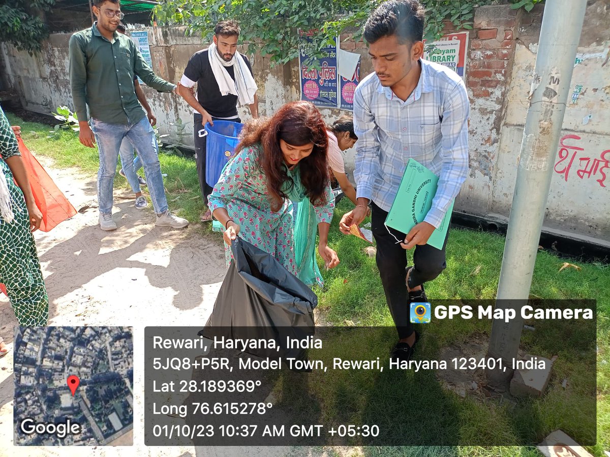 igu_nss's tweet photo. Cleanliness Campaign at Rewari on 01.10.2023 by NSS Volunteers @_NSSIndia @cmohry @NssrdD https://t.co/HKAHBb0djU