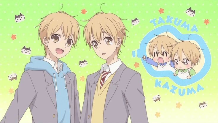 🎂| Today is the birthday of Kazuma and Takuma Mamizuka from Gakuen Babysitters, happy birthday!!