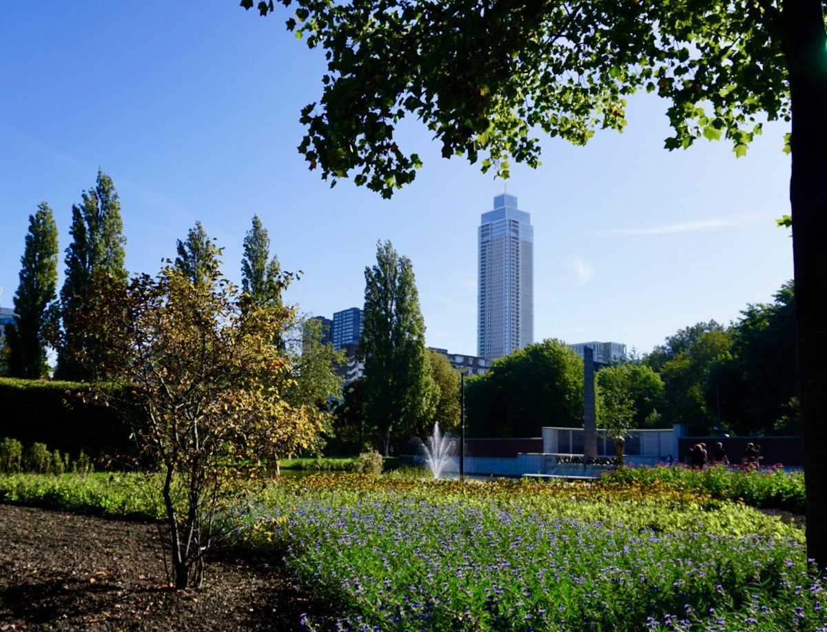 ol2016's tweet image. Vanmiddag naar #aiweiwei tentoonstelling geweest maar het #museumpark ziet er ook prachtig uit. #rotterdam Wordt wel eens tijd om dat plein voor #depot nu eindelijk is af te maken zonder hekken.