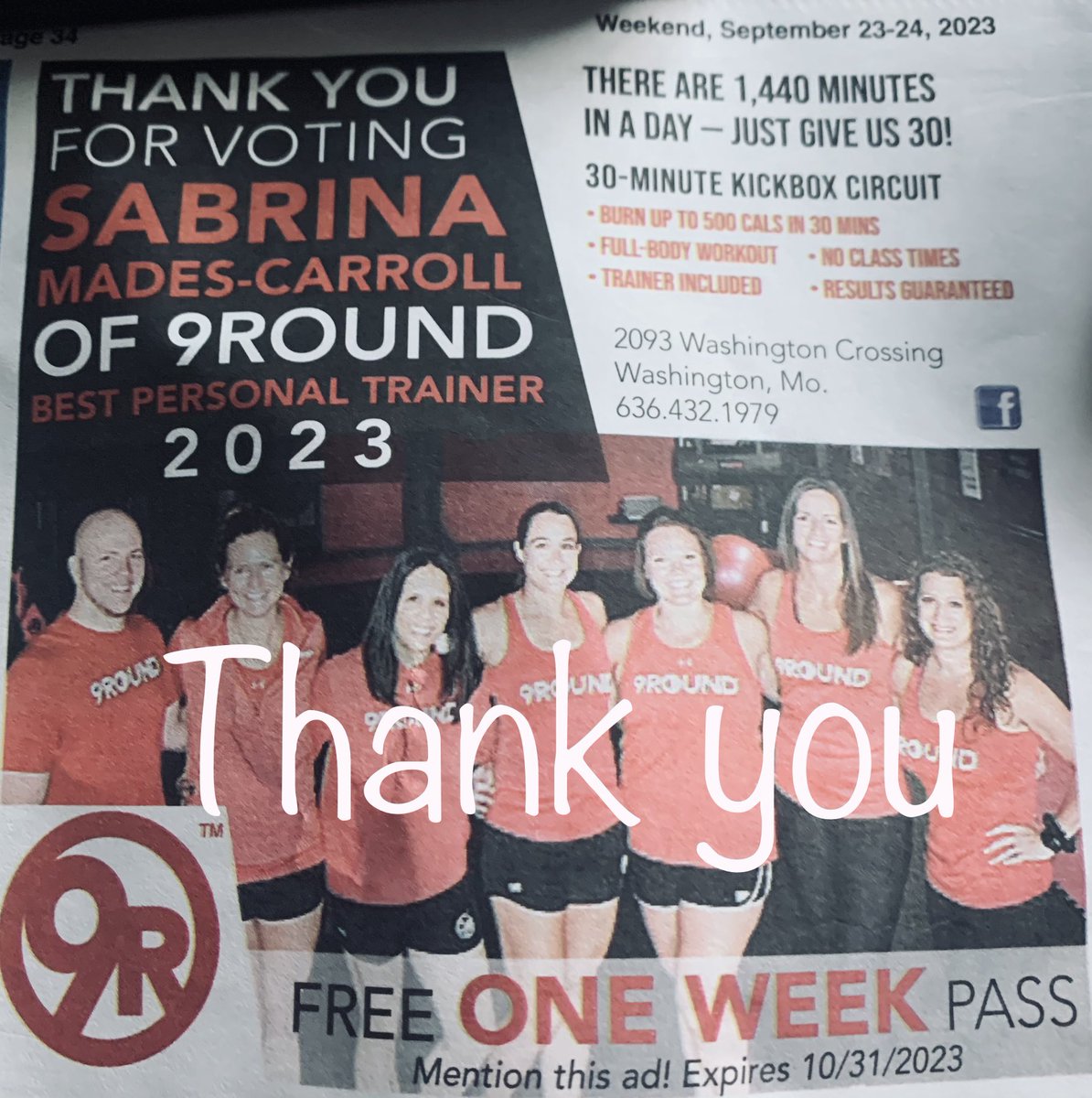 9Round_WashMo's tweet photo. Happy 8️⃣ Years 9Round WashMO!

🥊 THANK YOU FOR YOUR VOTES!
🥊 THANK YOU FOR ALL YOUR SUPPORT FOR THIS SMALL BUSINESS! 
We appreciate all Members and Past Members- you are the reason we keep coming back 🥊 https://t.co/TtG4Iyrp08