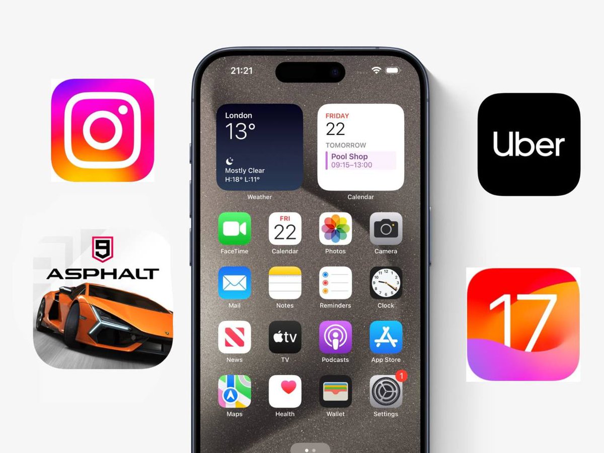 بعض التطبيقات التي يمكن أن تسبب بإرتفاع درجة حرارة هاتف iPhone 15 بنظام iOS 17