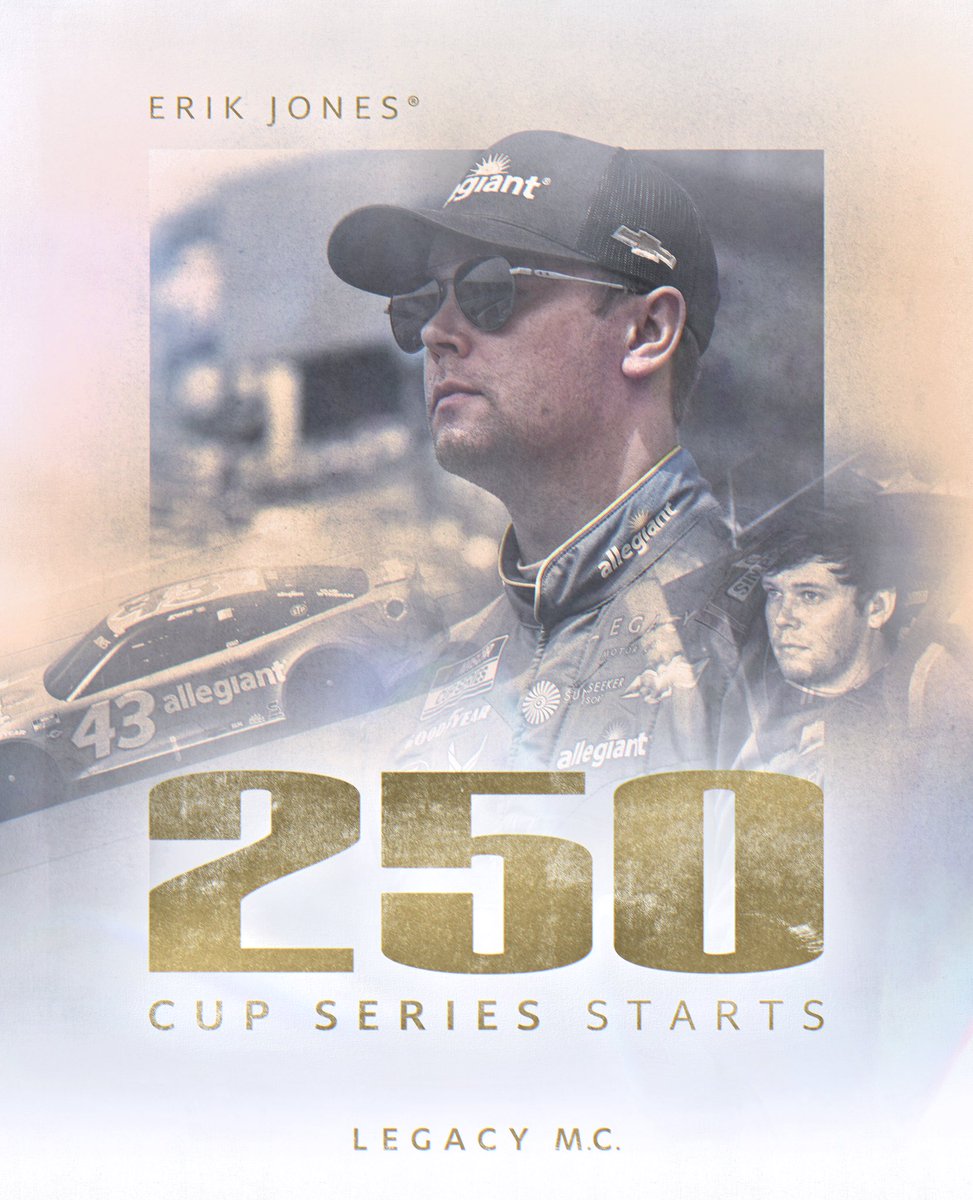 LEGACYMotorClub's tweet photo. Today marks 2️⃣5️⃣0️⃣ Cup Series starts for Erik Jones! https://t.co/YhZGvFVd6B