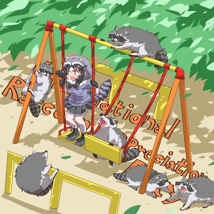 2年ぶりの「アライグマ感謝の日」イラストなのだ(*`ω` *;) アライグマ達に幸あれなのだ #InternationalRaccoonAppreciationDay #国際アライグマ感謝の日