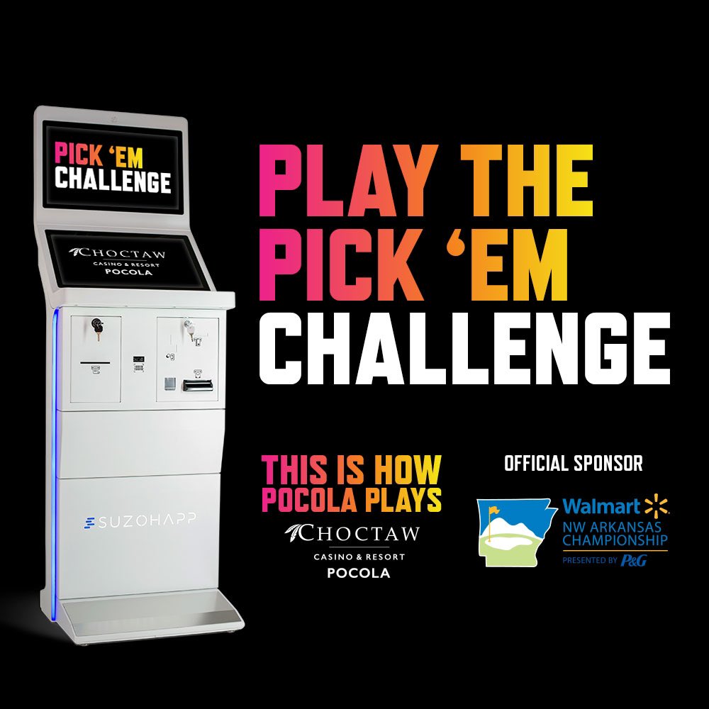 Play the #NWAChampionship Pick Em’ Challenge to try your hand at over $16,000 in prizes! Sign-up to play at ChoctawPickEm.com, or in-person at the Choctaw Club on hole 15.